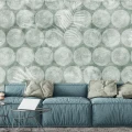 Fototapet fara imbinari Abstract Soft Green