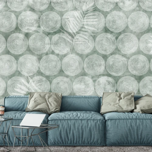 Fototapet fara imbinari Abstract Soft Green