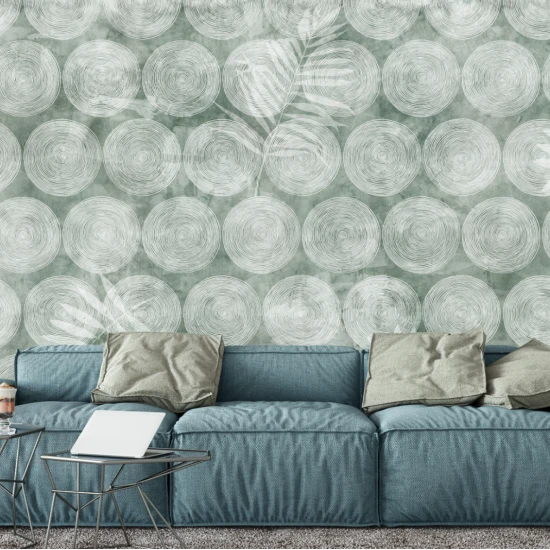 Fototapet fara imbinari Abstract Soft Green