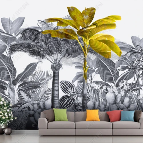 Fototapet fara imbinari Dream Golden Tropical Tree