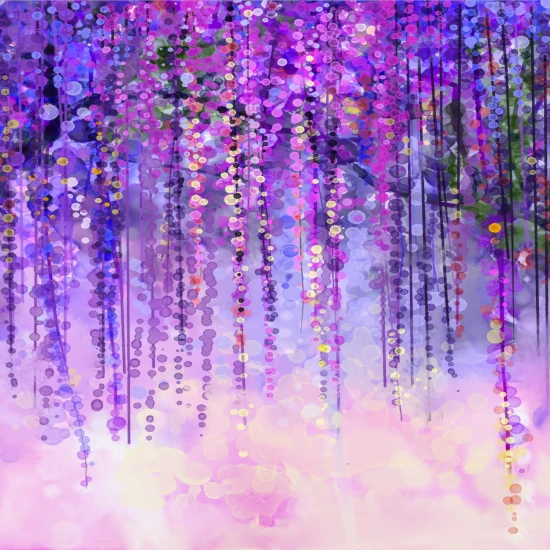 Fototapet fara imbinari Dream Magical Lilac Flowers