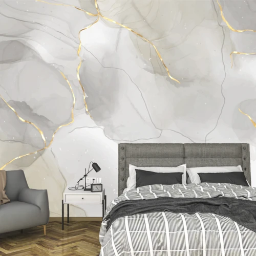 Fototapet Abstract Waves - O Piesă de Artă Fluidă pentru Interioare Moderne