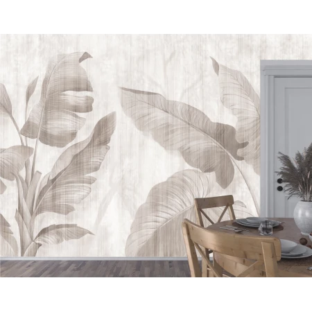 Fototapet Mural Leaf Shadow - Umbra Frunzelor pe perete