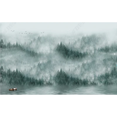 Fototapet fara imbinari Dream Forest In The Fog Premier Decor