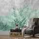 Fototapet fara imbinari The Misty Tropical Leaves