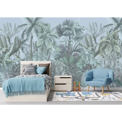 Fototapet fara imbinari Foggy Tropical Forest Premier Decor