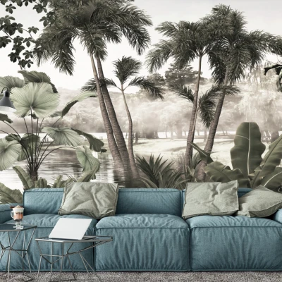 Tapet fara imbinari Jungle Lake Premier Decor