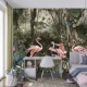 Fototapet fara imbinari Flamingo Home