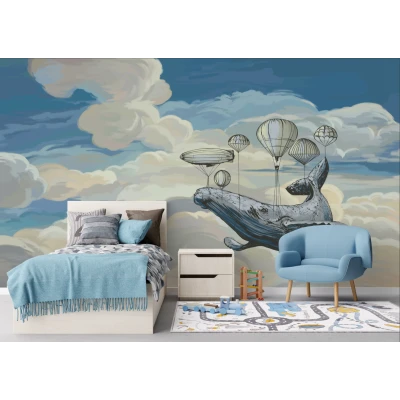 Fototapet fara imbinari Whale Journey Premier Decor