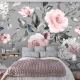 Fototapet fara imbinari Pink Rose