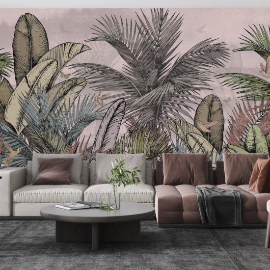 Tapet fara imbinari Tropical Paint Tapet fara imbinari Tropical Paint