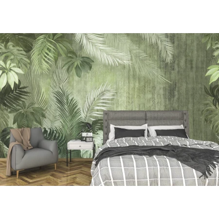 Fototapet fara imbinari Tropic Green Fresco