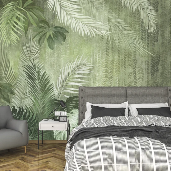 Fototapet fara imbinari Tropic Green Fresco