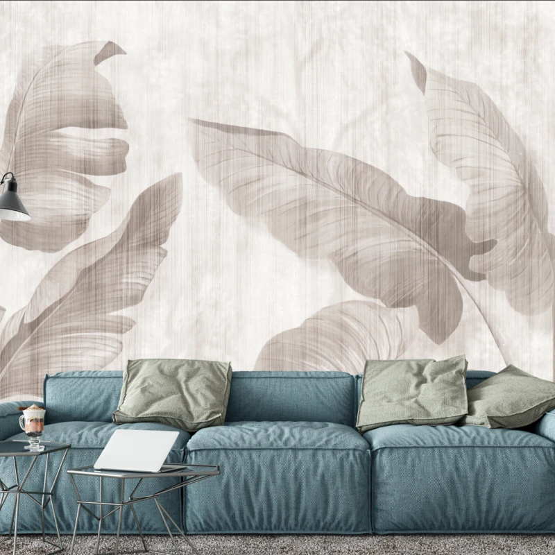 Fototapet Mural Leaf Shadow - Umbra Frunzelor pe perete
