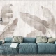 Fototapet  fara imbinari textura canvas Mural Leaf Shadow
