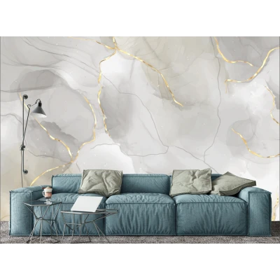 Fototapet Abstract Waves - O Piesă de Artă Fluidă pentru Interioare Moderne Premier Decor