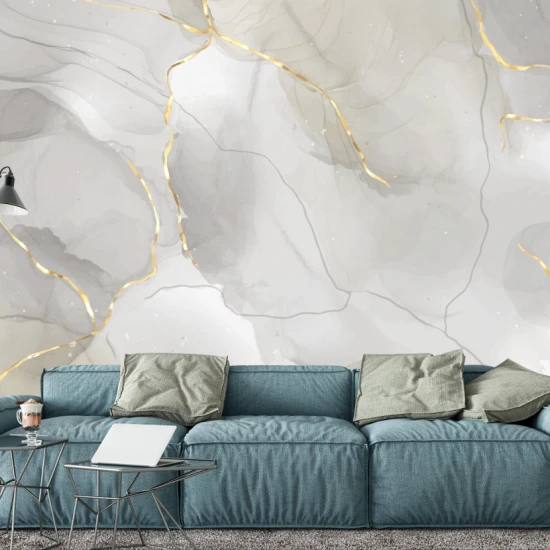 Fototapet Abstract Waves - O Piesă de Artă Fluidă pentru Interioare Moderne
