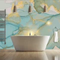 Fototapet fara imbinari Dream Shiny Teal Background