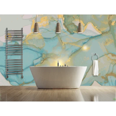 Fototapet fara imbinari Dream Shiny Teal Background Premier Decor