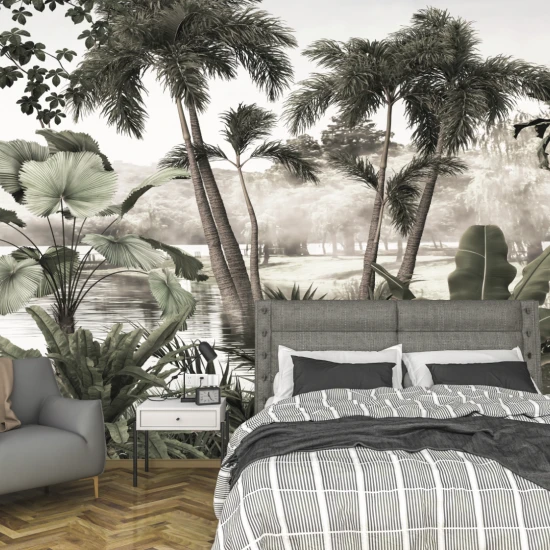 Tapet fara imbinari Jungle Lake