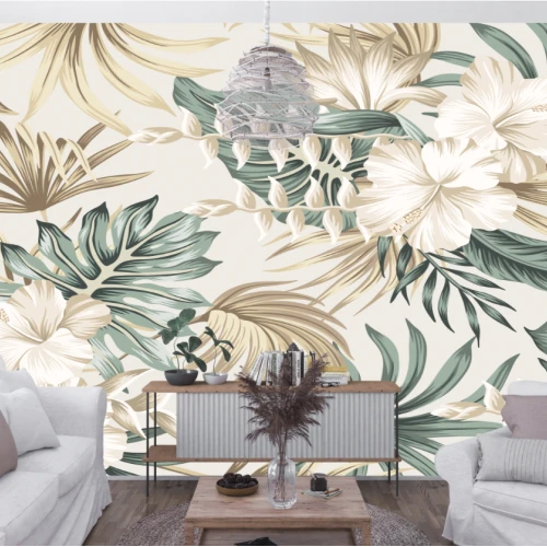 Fototapet fara imbinari Abstract Flower