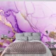 Fototapet fara imbinari Dream Golden Lilac Watercolor