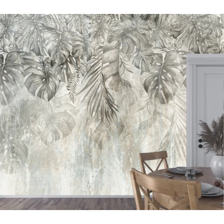 Fototapet fara imbinari Watercolor Leafs Premier Decor