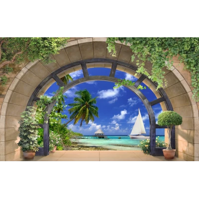 Fototapet fara imbinari Sea View Premier Decor
