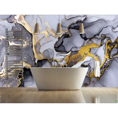 Fototapet fara imbinari Dream Black And Shiny Golden Premier Decor
