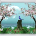 Tapet fara imbinari Dream Bird