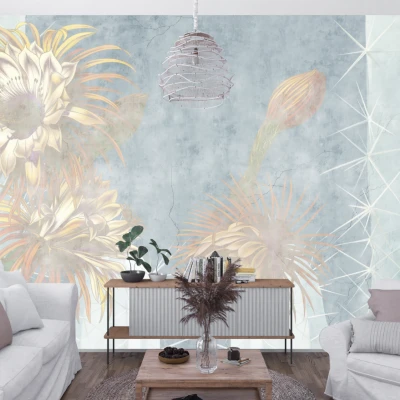 Fototapet fara imbinari Fresh Cactus Blomm Premier Decor