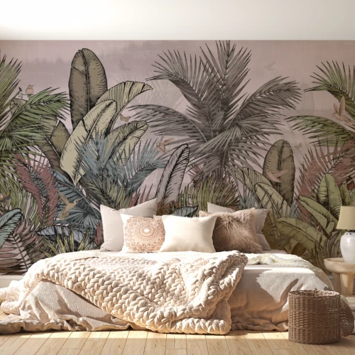 Tapet fara imbinari Tropical Paint