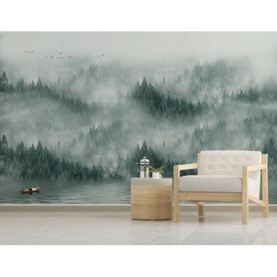 Fototapet fara imbinari Dream Forest In The Fog Premier Decor