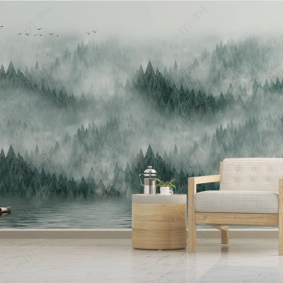 Fototapet fara imbinari Dream Forest In The Fog Premier Decor