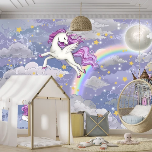 Tapet fara imbinari Magic Unicorn