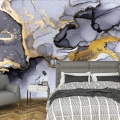 Fototapet fara imbinari Dream Black And Shiny Golden