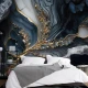 Fototapet 3D Fara Imbinari - Aspect Marmură Living si Dormitor