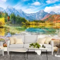 Fototapet 3D Fara Imbinari Peisaj Montan Living si Dormitor