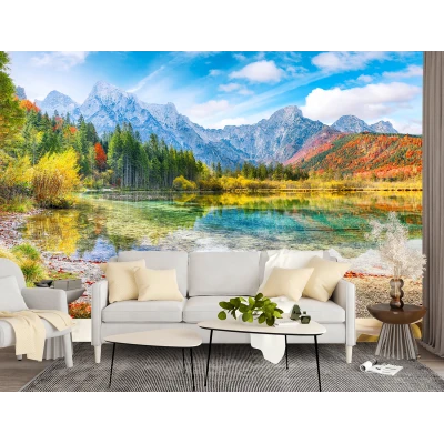Fototapet 3D Fara Imbinari Peisaj Montan Living si Dormitor Premier Decor