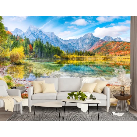 Fototapet 3D Fara Imbinari Peisaj Montan Living si Dormitor Premier Decor