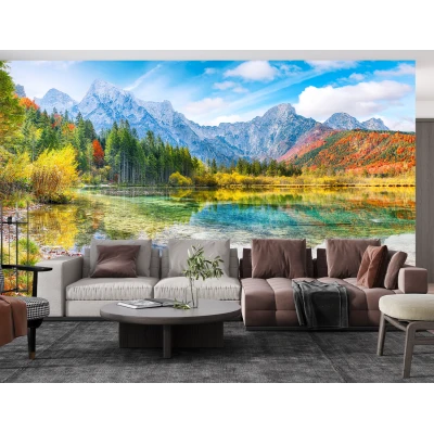 Fototapet 3D Fara Imbinari Peisaj Montan Living si Dormitor Premier Decor