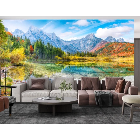 Fototapet 3D Fara Imbinari Peisaj Montan Living si Dormitor Premier Decor