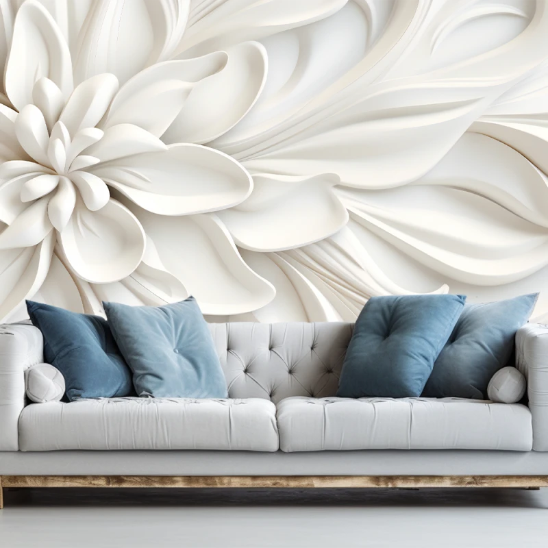 Fototapet 3D Living si Dormitor - Basorelief