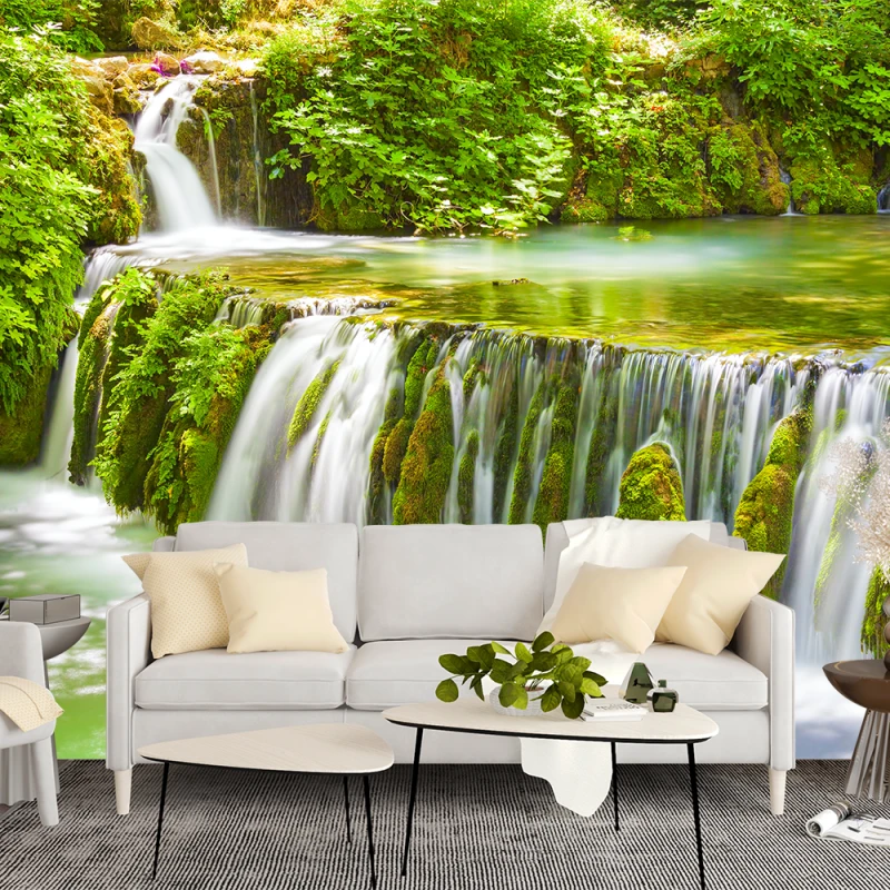 Fototapet 3D Living si Dormitor - Cascadă