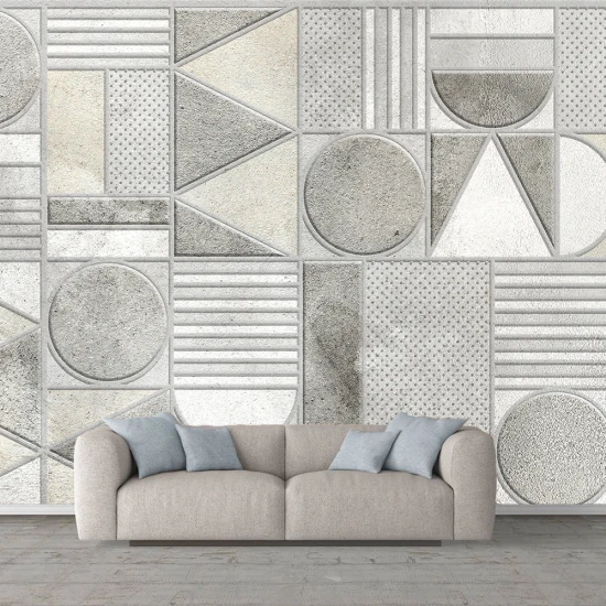 Fototapet 3D Living si Dormitor - Contrast Geometric Fototapet 3D Living si Dormitor - Contrast Geometric