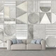 Fototapet 3D Living si Dormitor - Contrast Geometric Fototapet 3D Living si Dormitor - Contrast Geometric