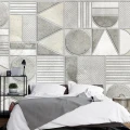 Fototapet 3D Living si Dormitor - Contrast Geometric