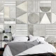 Fototapet 3D Living si Dormitor - Contrast Geometric Fototapet 3D Living si Dormitor - Contrast Geometric