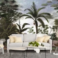 Fototapet 3D Tropical Padure si Frunze pentru Dormitor Living