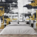 Fototapet Alb,Negru cu Auriu - Black, White & Gold